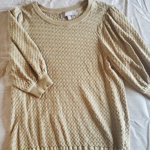 Olive green short sleeved sweater